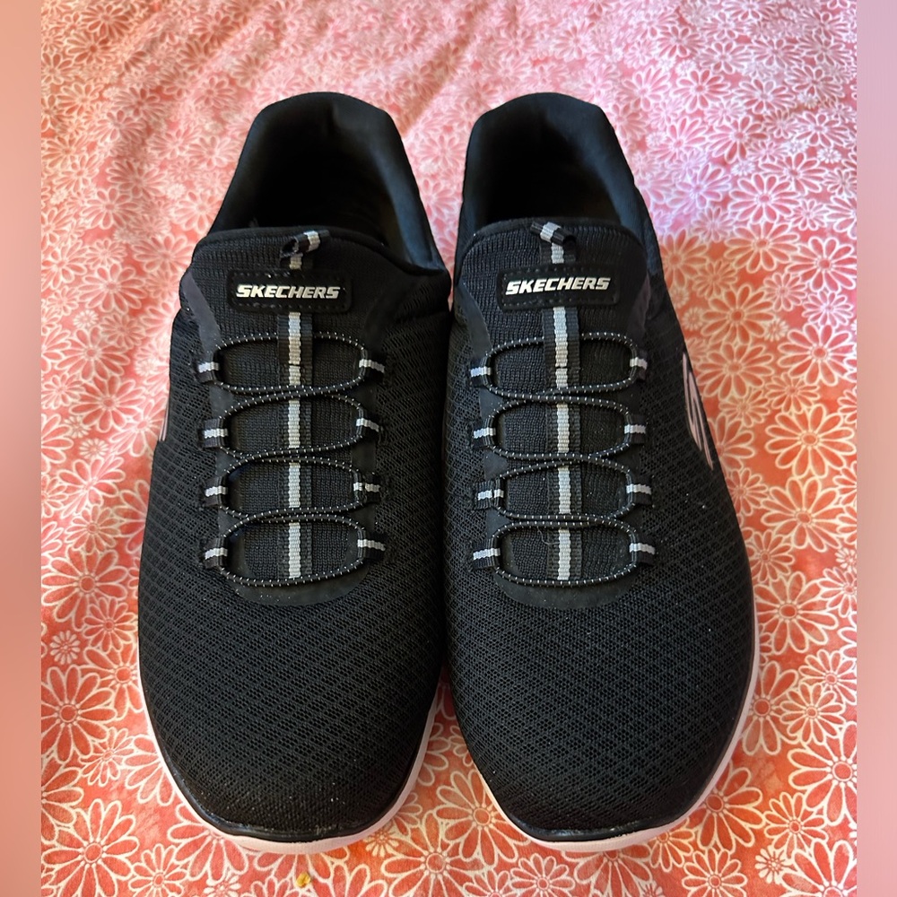 Skechers Memory Foam Wide Fit Tennis Shoes